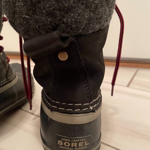 Sorel Slimpack Lace Duck Boot Women's Black Size 9 - Picture 7 of 12